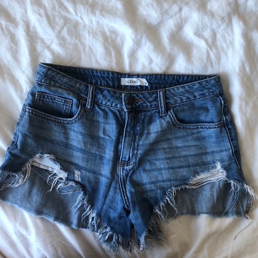 Cello denim jean cut off shorts